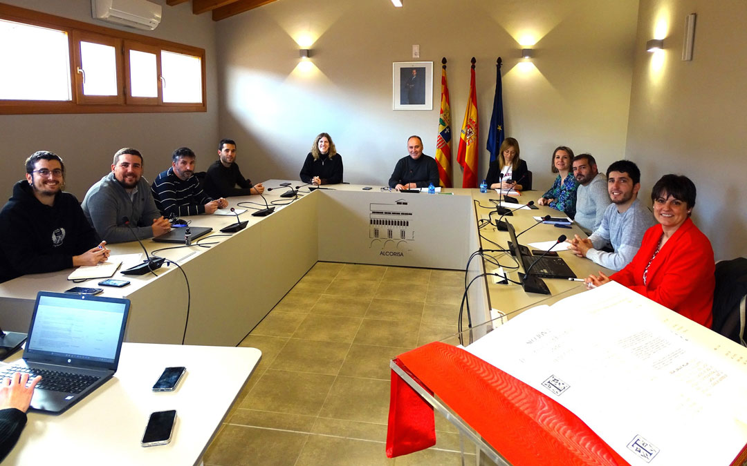 Imagen del pleno celebrado este jueves./ Ayto Alcorisa