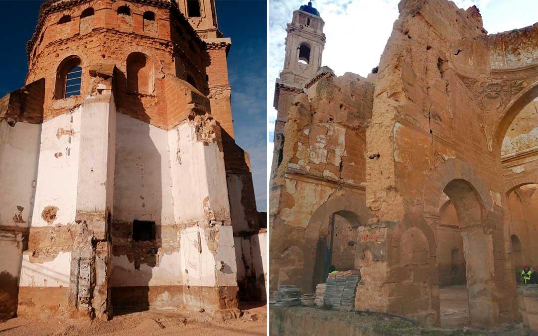 El convento de Santo Domingo tras la demolición y desescombro del almacén./ Antonio Guiu.