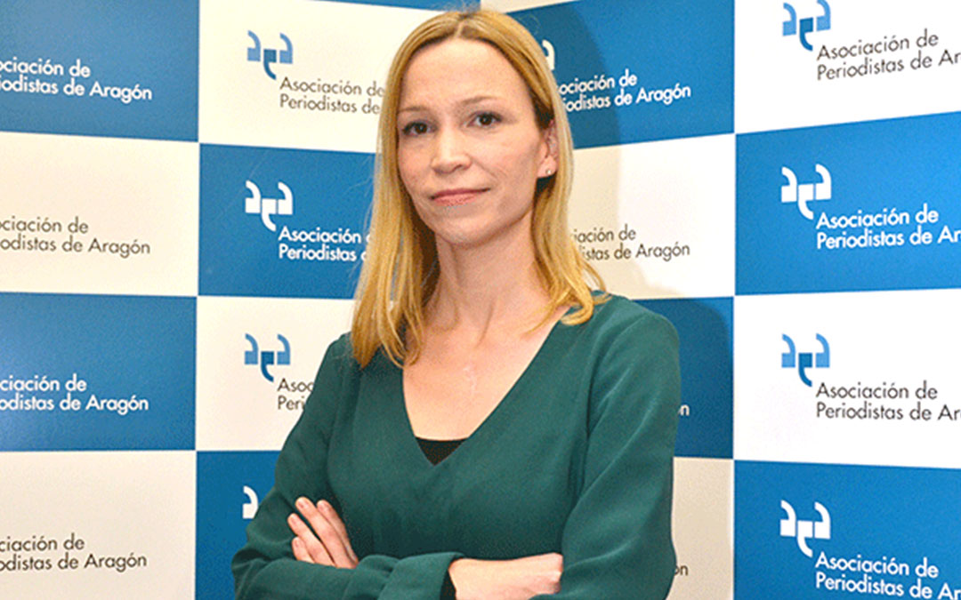 Sara Castillero, presidenta del Colegio de Periodistas de Aragón./ L.C.