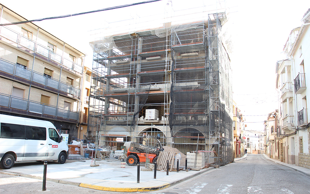 Imagen de viviendas de alquiler en construcción en La Puebla./ B.S.V.