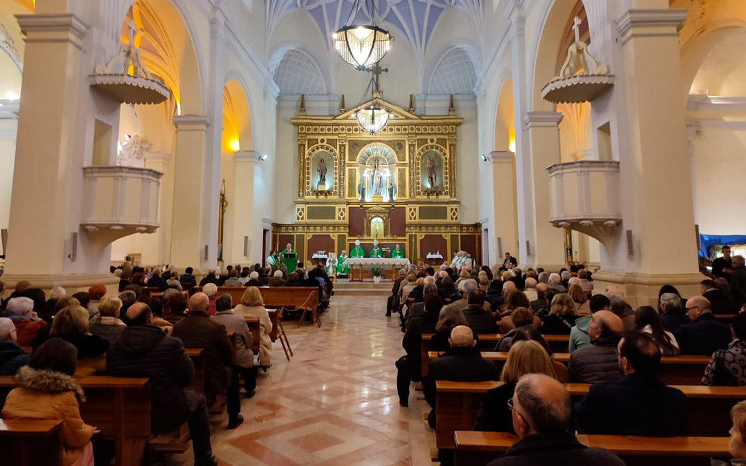 En la eucarística los asientos estuvieron llenos. /Ayto. Alcorisa