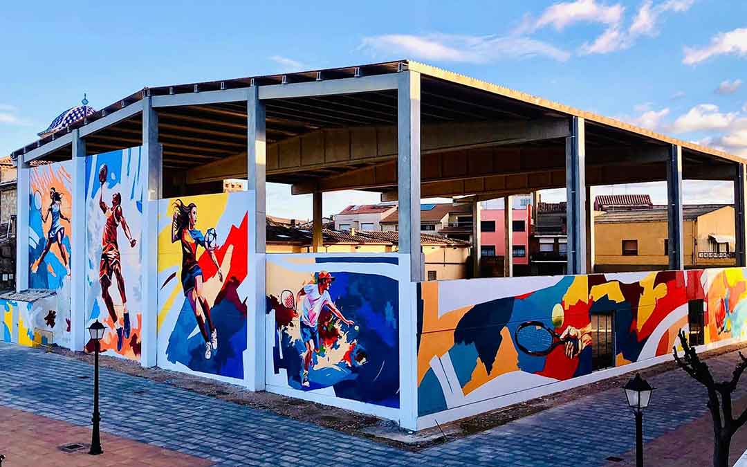 Fachada del Teleclub./ Ayto. Maella