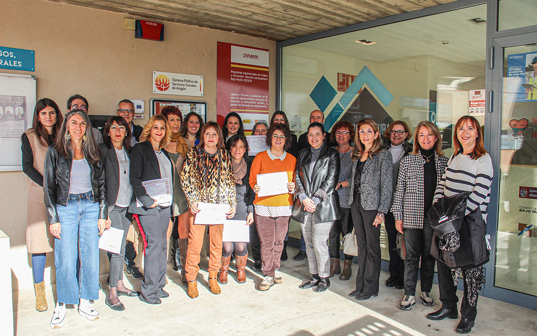 Clausura del programa experiencial de 'Atención sociosanitaria Bajo Martín' en Albalate. / B. Severino