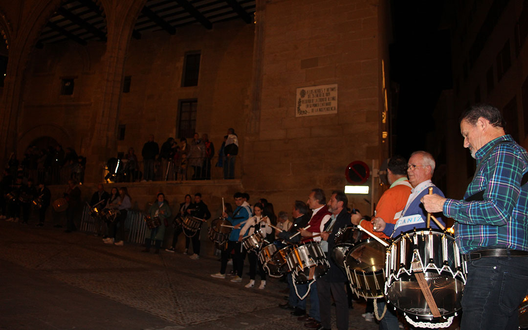 Miércoles de Ceniza en Alcañiz. Concentración de tambores. / B. Severino