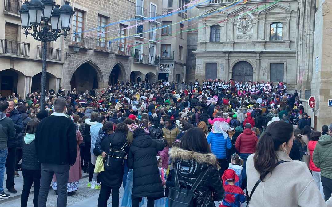 El desfile de Carnaval en Alcañiz de 2024./ S.F.