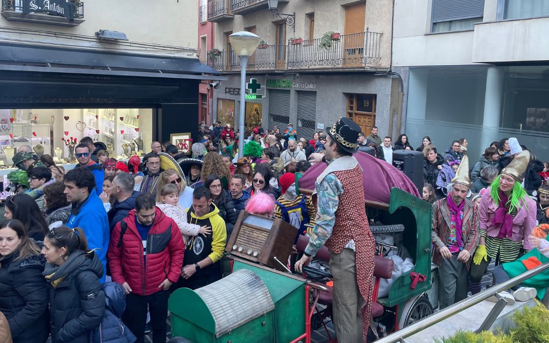 El desfile de Carnaval en Alcañiz de 2024./ S.F.