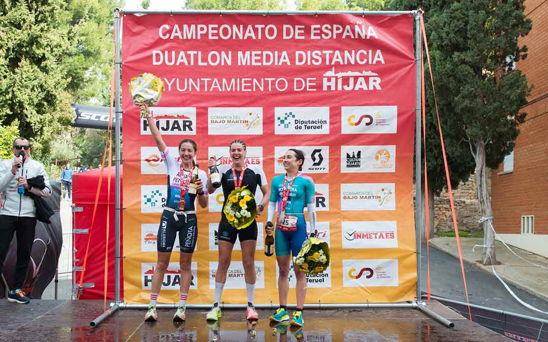Pódium femenino del Campeonato de España./FATRI