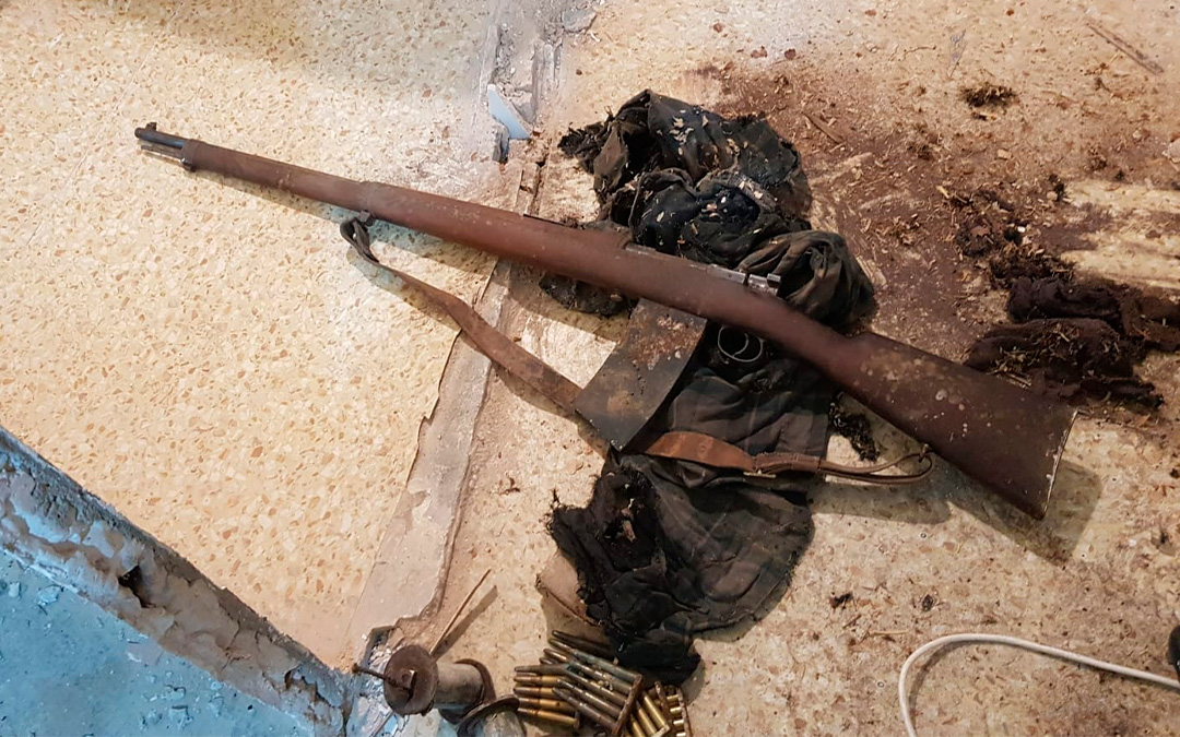 El Mauser es un fusil de cerrojo alemán. Su uso fue común durante la Guerra Civil. El encontrado en Mas de las Matas llevaba una bayoneta acoplada al cañón./ J.M.A.