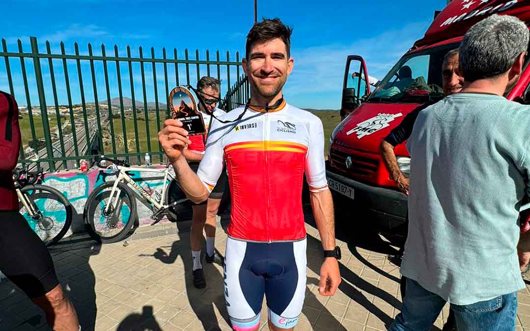 Iván Romero, este fin de semana, en la Copa de España de Gravel. / I.R.