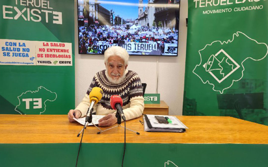 Manolo Gimeno durante la rueda de prensa este miércoles./TERUEL EXISTE