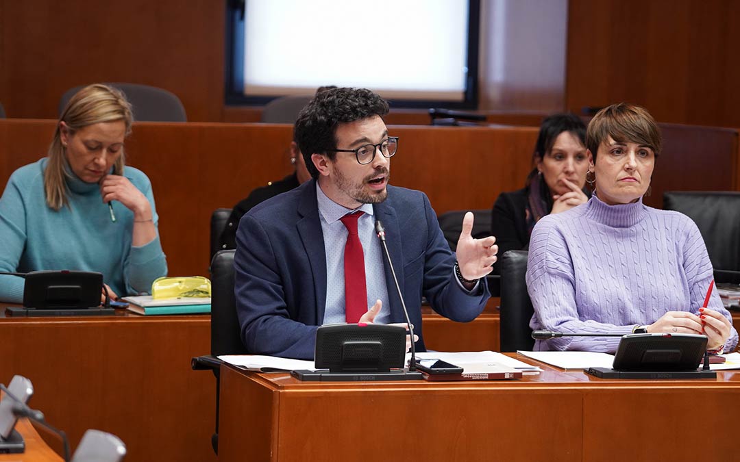 El diputado socialista Darío Villagrasa, presentó la proposición no de ley./Cortes de Aragón