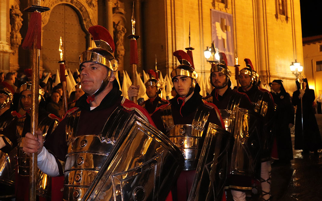 Procesión de La Soledad el viernes santo en Alcañiz. /N.A.