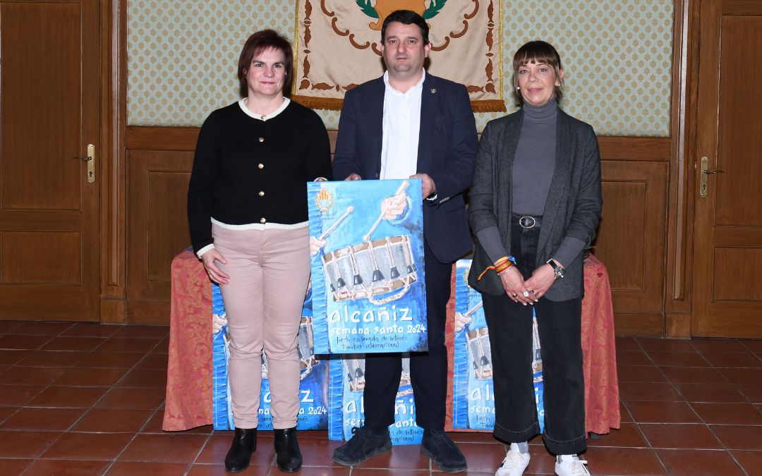 Presentación del cartel de Semana Santa 2024 de Alcañiz./ Ayto.