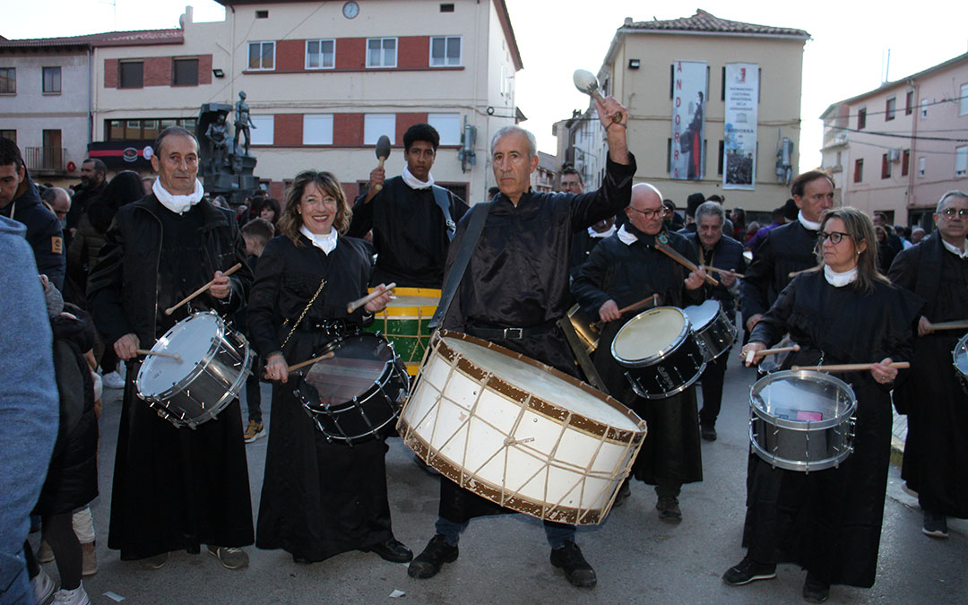 Ambiente de tambores en las calles de Andorra en las Jornadas Nacionales. / B. Severino