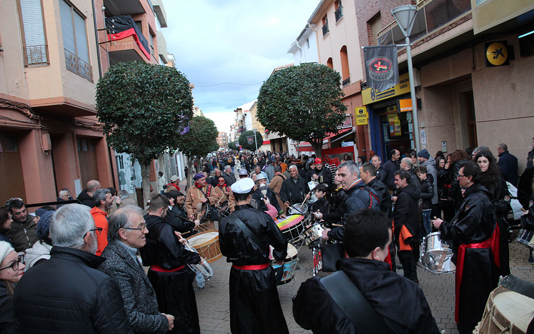 Ambiente de tambores en las calles de Andorra en las Jornadas Nacionales. / B. Severino