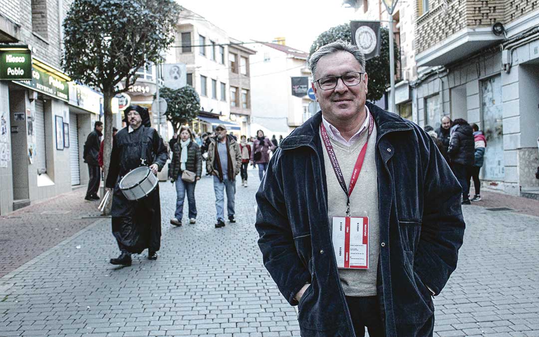 Paco Pastor, en Andorra donde fue elegido presidente del Consorcio Nacional de los Pueblos del Tambor y el Bombo. / B. Severino