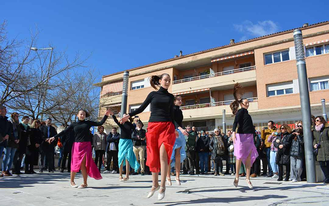 Pequeña performance durante el acto de conmemoración./I.M.