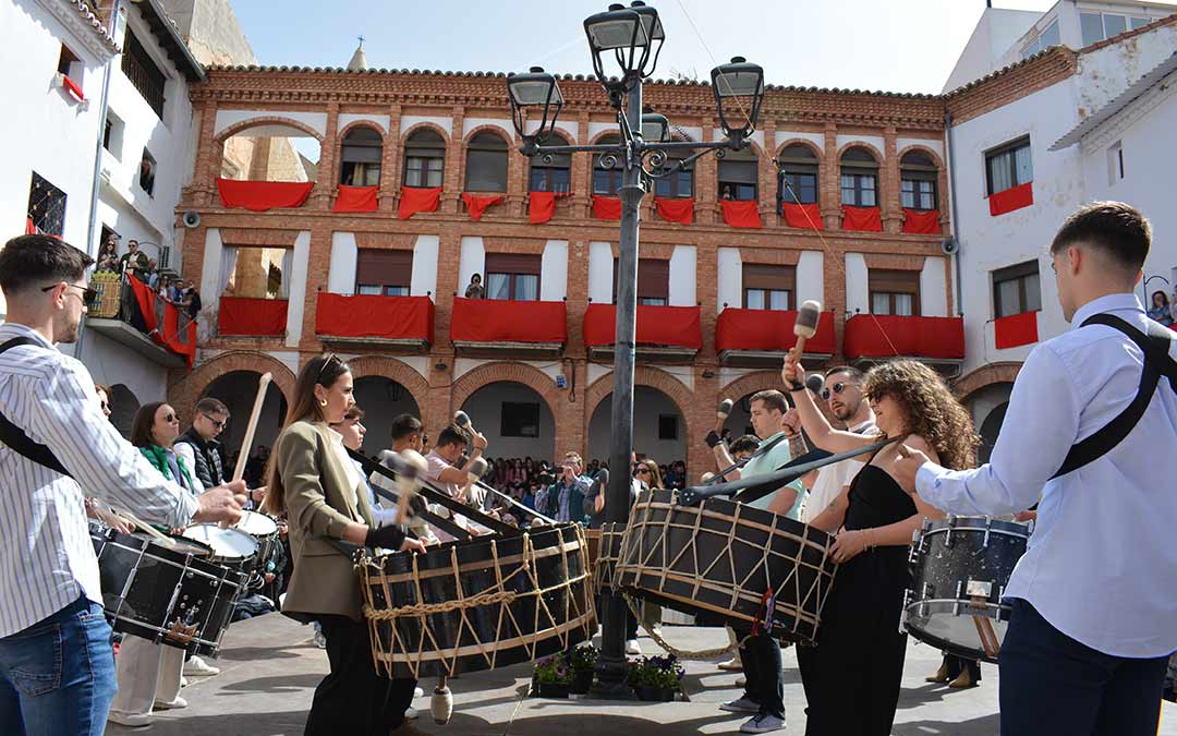 Cuadrilla Los Despertadores de Híjar durante el concurso./I.M.