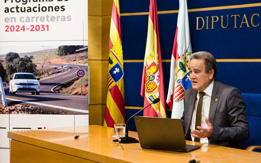 Imagen de archivo del arreglo de carreteras de la Diputación./ DPZ