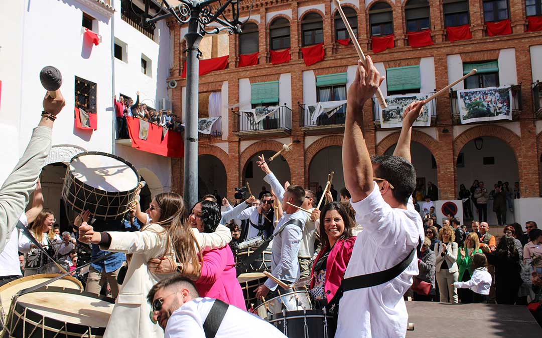 Alegría desbordada en el Concurso Nacional en Híjar en 2023. / P.S.