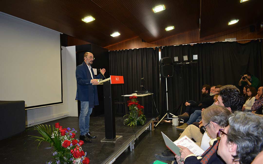 Javier Lamban este domingo en el Liceo de Alcañiz./I.M.