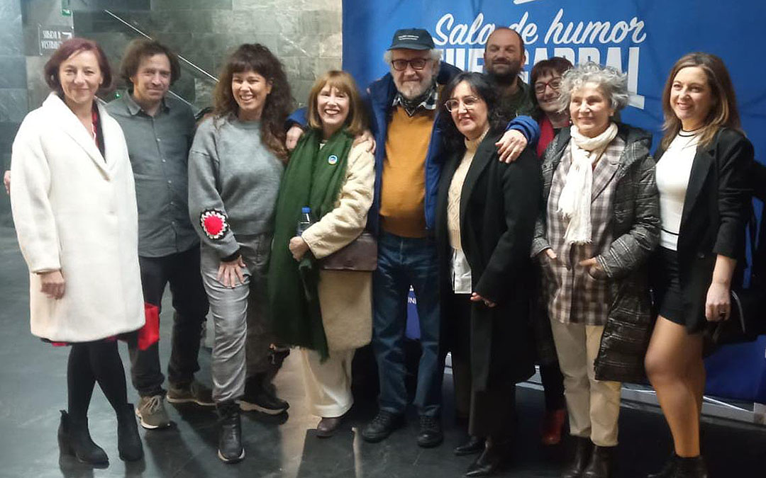Varios actores y actrices del Bajo Aragón Histórico que participaron en el rodaje asistieron a la premier en Madrid./ L.C.