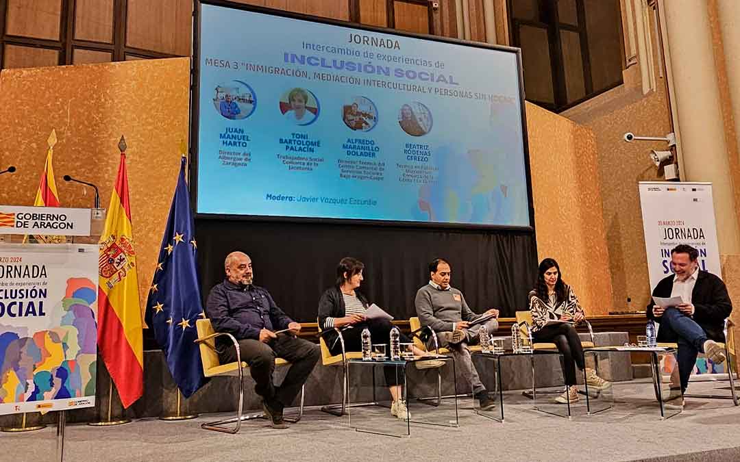 Mesa redonda en la que ha participado la Comarca del Bajo Aragón-Caspe./ Alfredo Maranillo