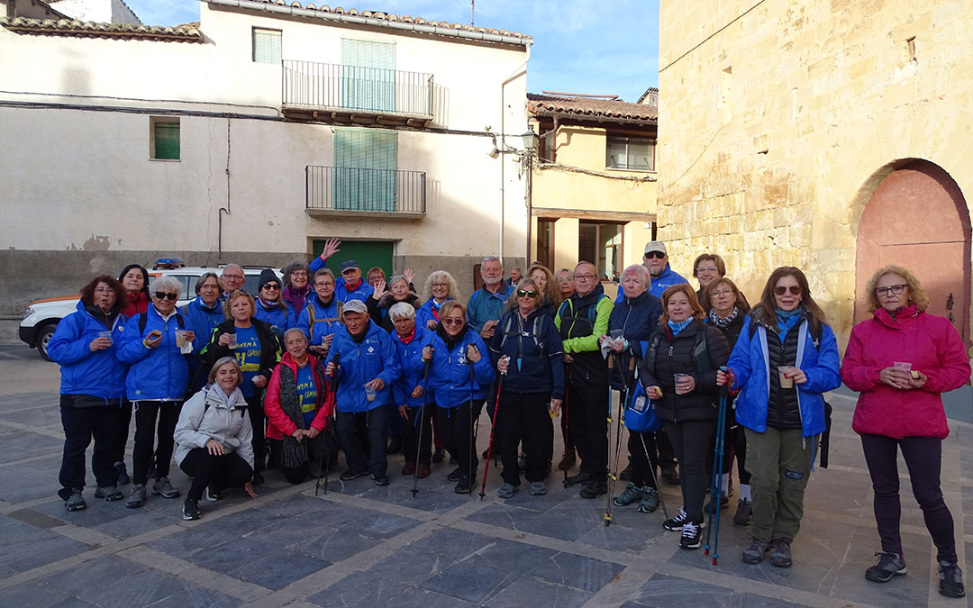 Participantes de la Marcha Senderista del Matarraña./ Alba Zurita
