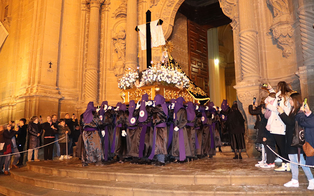 Procesión de La Soledad el Viernes Santo en Alcañiz. /N.A.