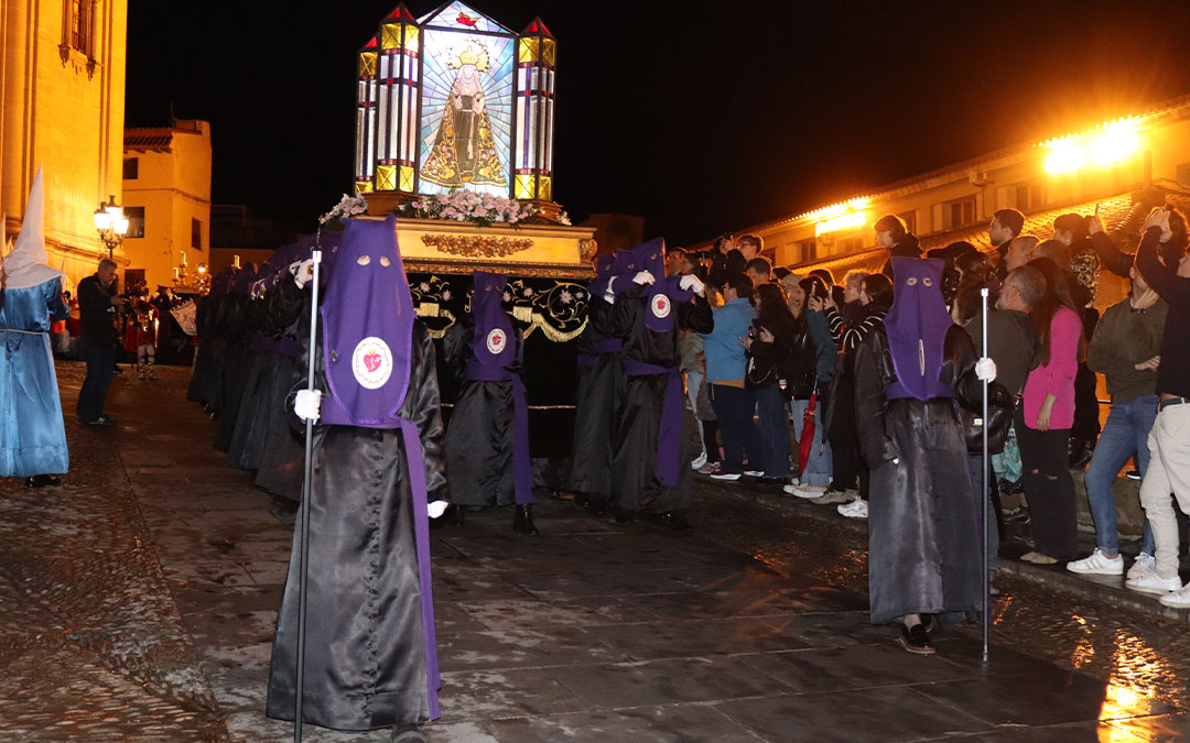 Procesión de La Soledad el viernes santo en Alcañiz. /N.A.