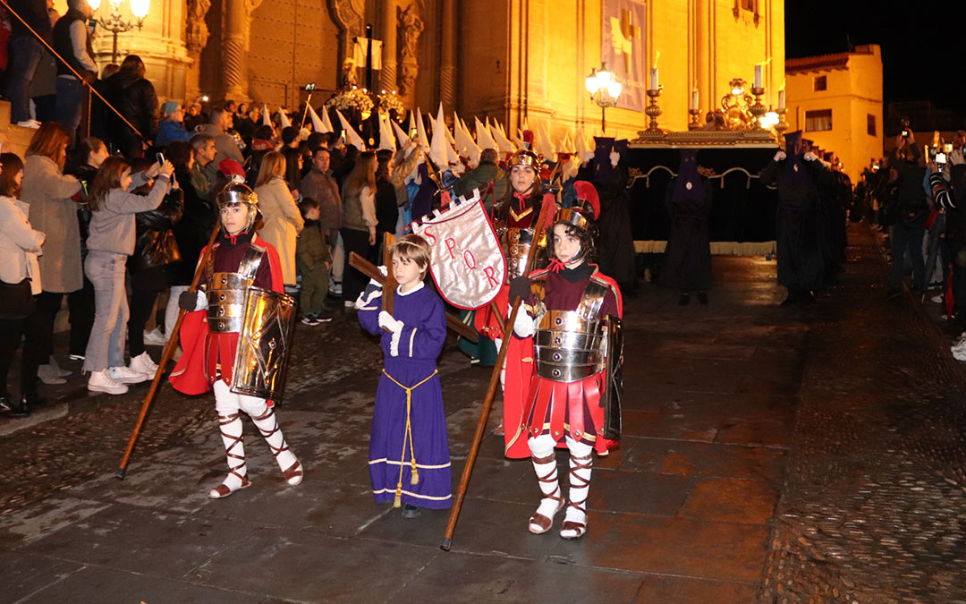 Procesión de La Soledad el viernes santo en Alcañiz. /N.A.