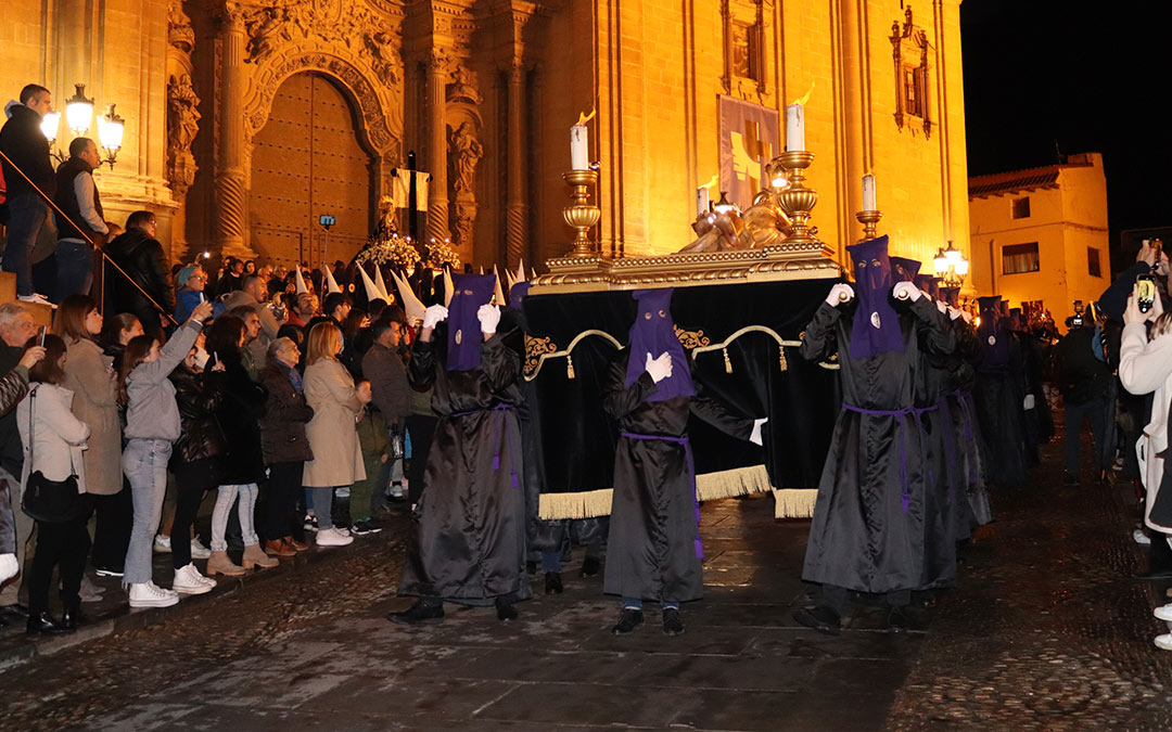 Procesión de La Soledad el viernes santo en Alcañiz. /N.A.