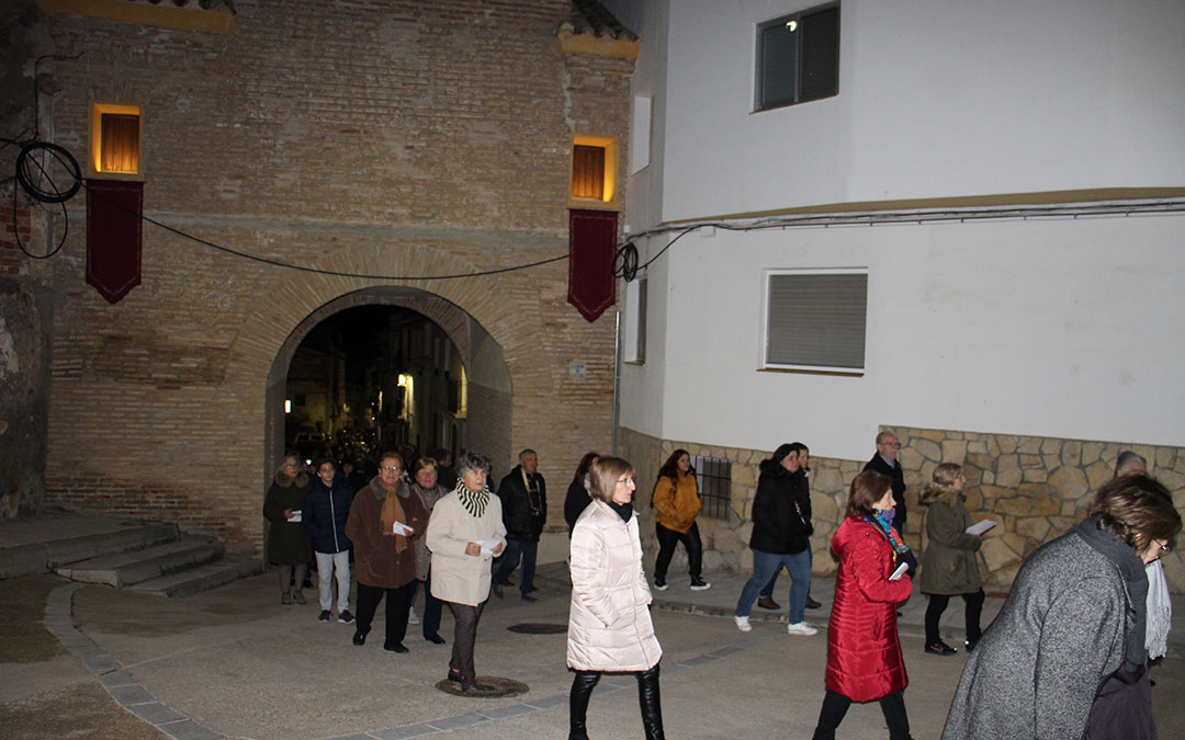 Procesión del Encuentro en Martes Santo en Urrea de Gaén. / B. Severino