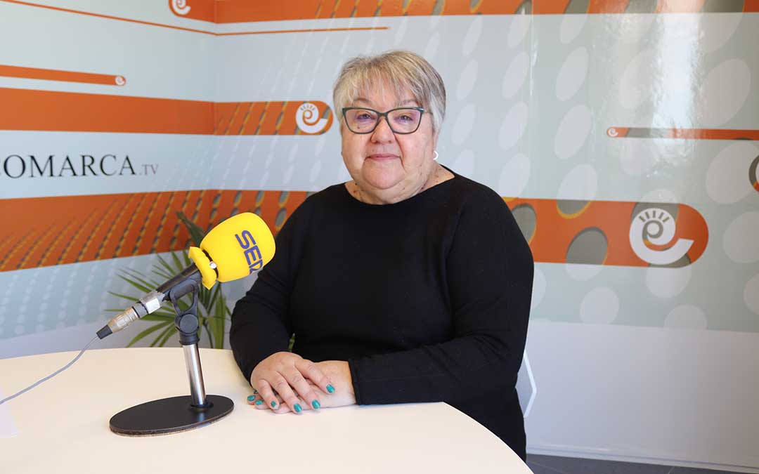 Yolanda Vallés, hace unos días en Radio La Comarca / N. Altaba
