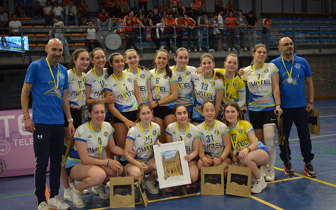 El CV Alcañiz, tercer clasificado./I.M.,