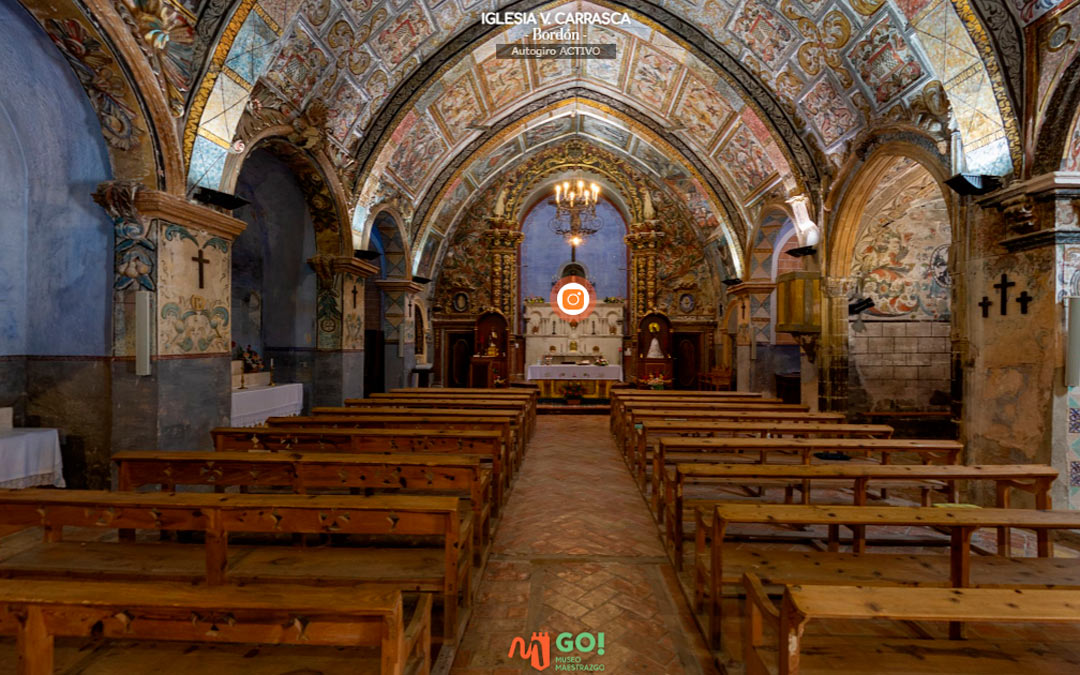 En Bordón te puedes sumergir en la Iglesia de La Virgen de la Carrasca. /Museo Virtual