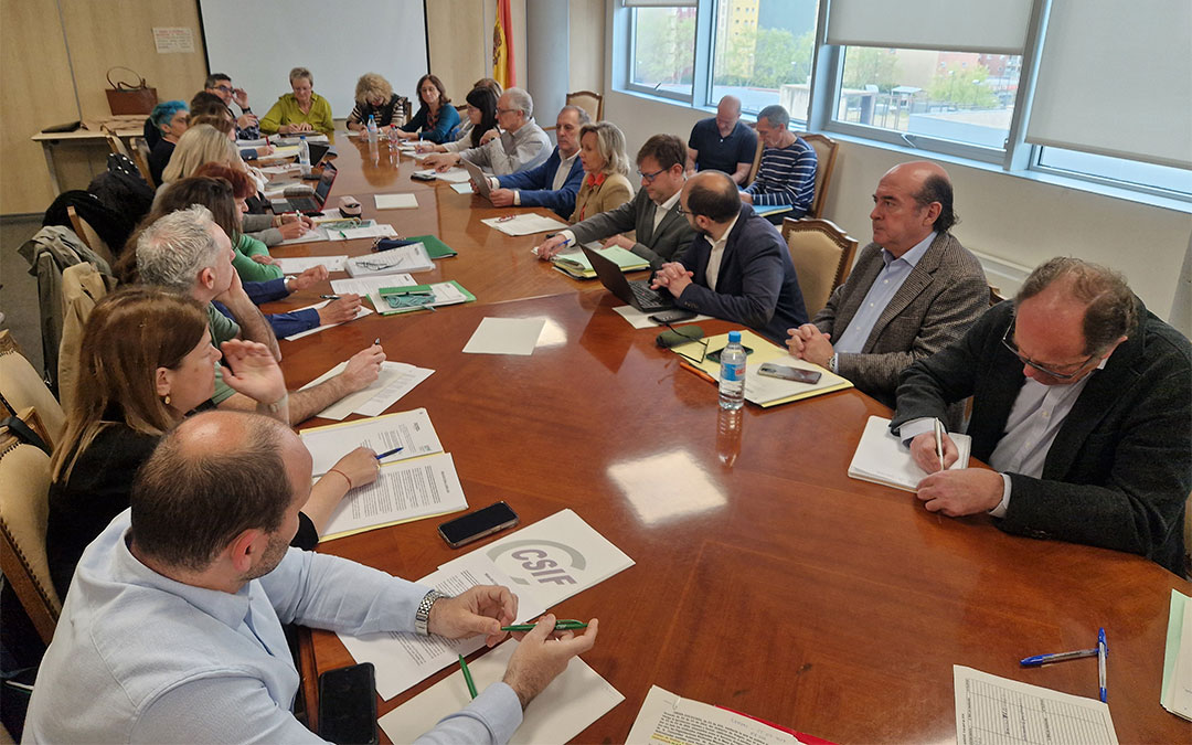 La Mesa Sectorial de Sanidad de Aragón reunió este viernes 5 de abril./ DGA