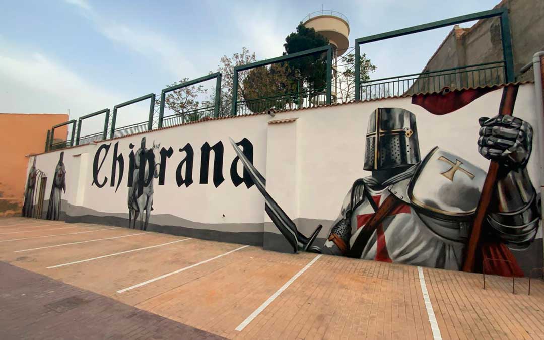 En la plaza del Hospital se puede ver este mural./ S.F.