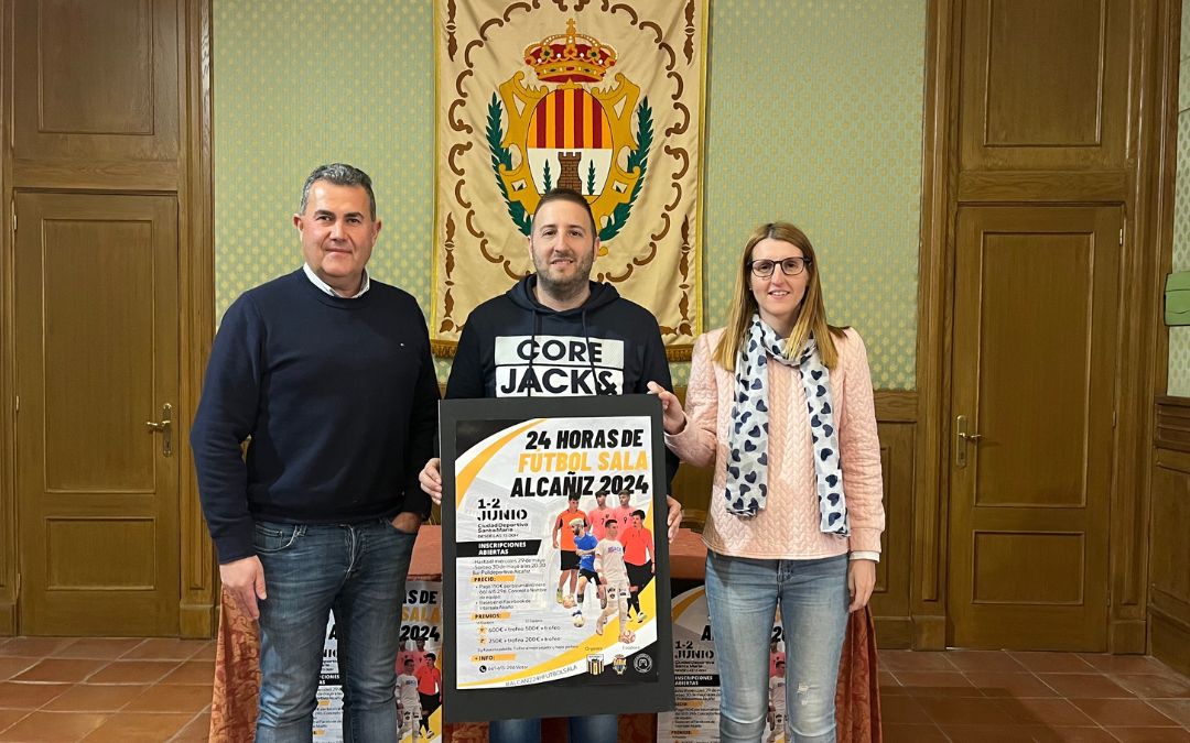 Presentación del torneo este jueves en el Ayuntamiento de Alcañiz./ C.O.