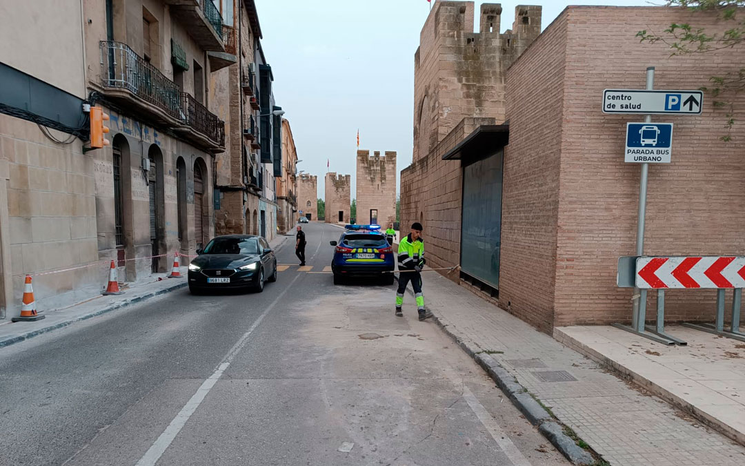 La vía vuelve a estar abierta en ambos sentidos./ Ayto Alcañiz