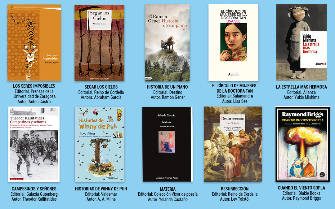 Los diez libros recomendados por Miguel Ibáñez de Alcañiz. / L.C.