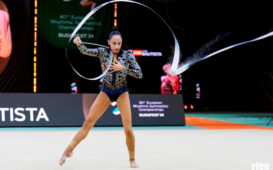 Alba Bautista en el Campeonato de Europa de Gimnasia Artística./RFEGimnasia