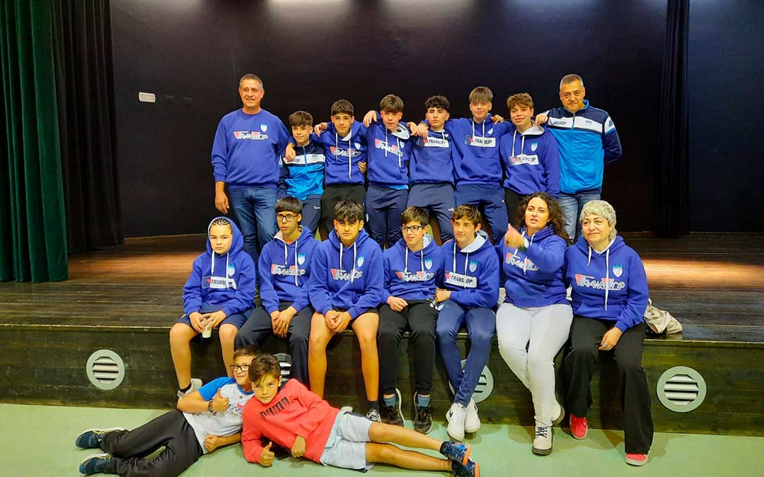 Los infantiles del Alcaniz club patines en el campeonato de España./ ACP