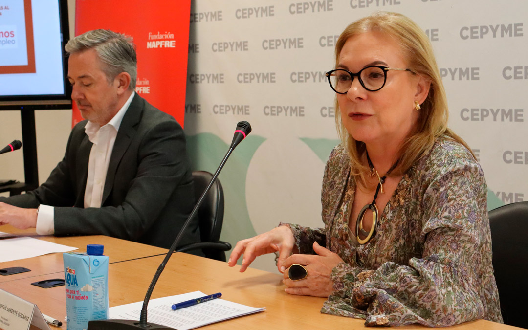 Fundación MAPFRE y CEPYME Aragón presentan las ayudas a la contratación para pymes del programa “Accedemos". /LA COMARCA