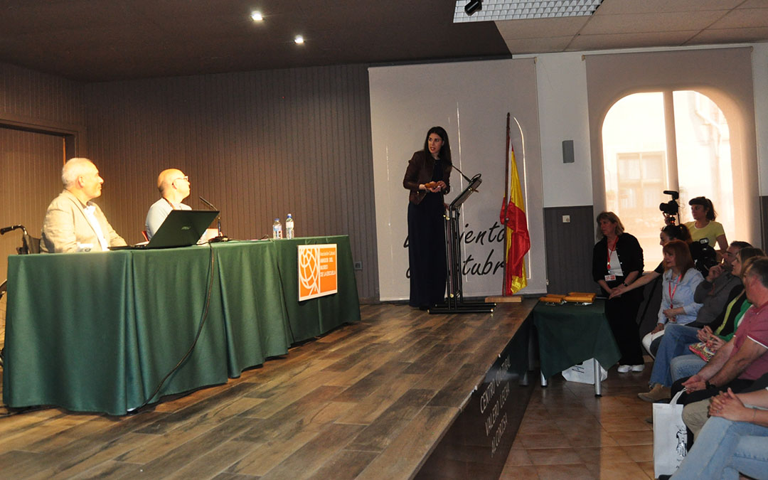 Ana Asión, ha sido una de las reconocidas durante el acto./ J.L.