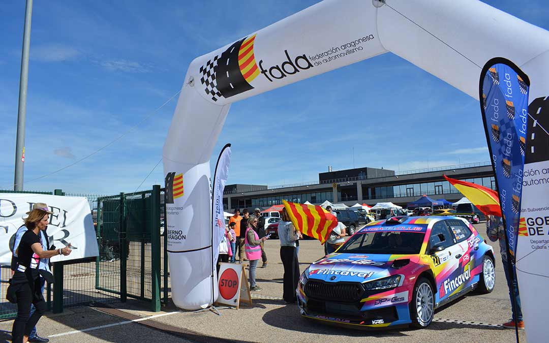 Salida oficial de Arriete y Garrido el sábado desde Motorland./I.M.