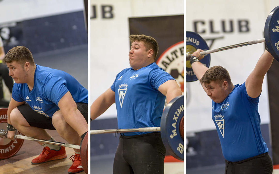 El joven de 14 años en la última prueba del Campeonato de Aragón. /Familia Magallón