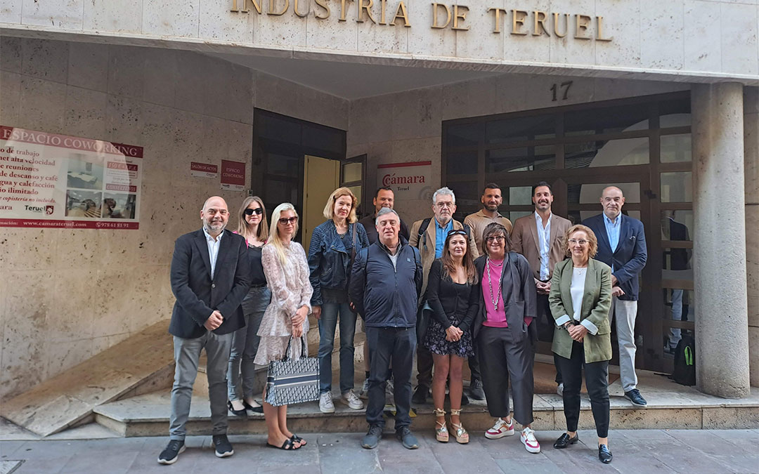 Encuentro de compradores internacionales de productos agroalimentarios con empresas aragonesas en la Cámara de Comercio de Teruel./ Cámara de Comercio