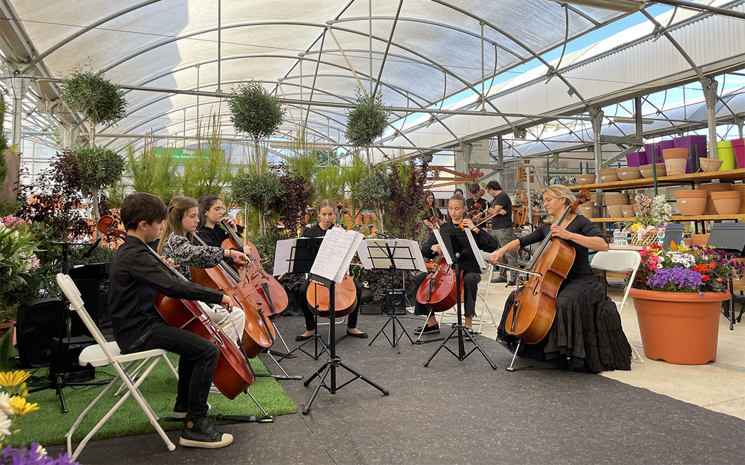 Tercer concierto del Conservatorio de Alcañiz en Agrojardín./ María Celiméndiz