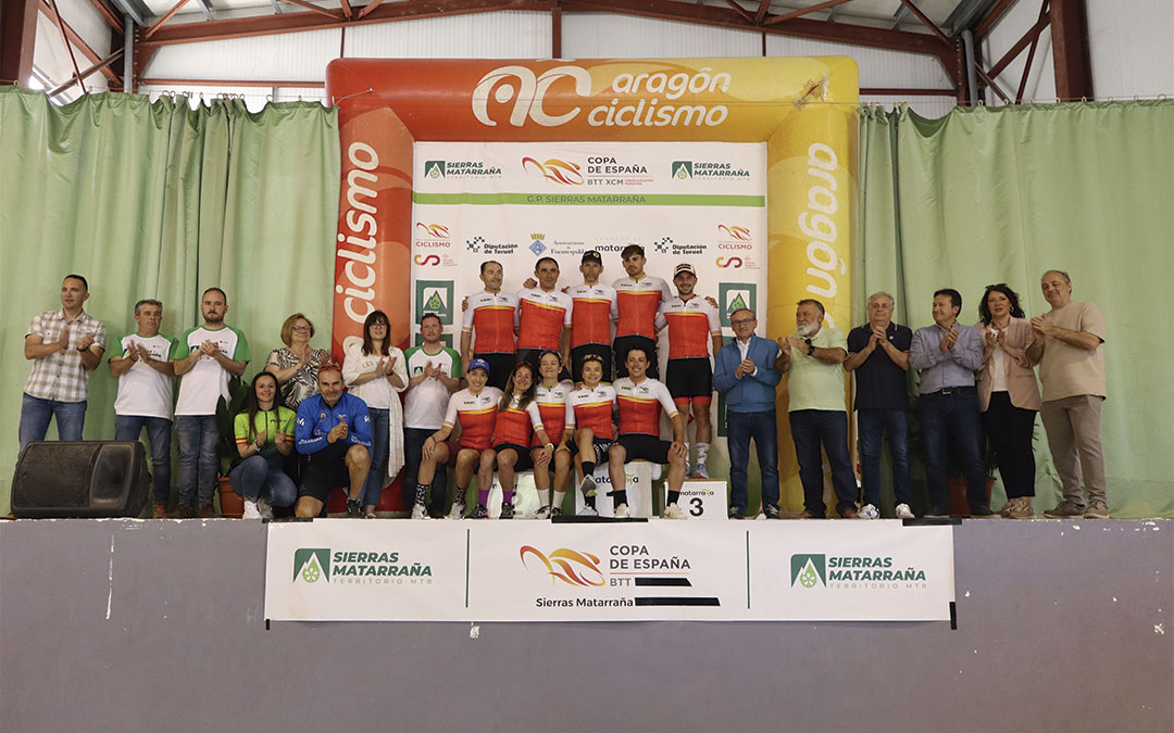 Parte de los premiados de la Copa de España de XCM 2024 Sierras Matarraña/ A.Z